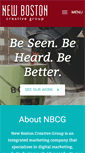 Mobile Screenshot of newbostoncreative.com