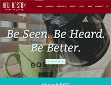 Tablet Screenshot of newbostoncreative.com